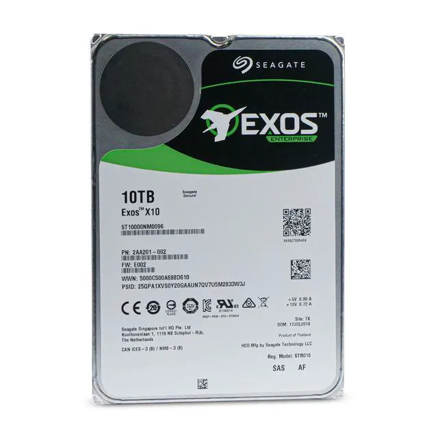 Alt view image 3 of 7 - (NOT FOR HOME PC!) Seagate Exos X10 ST10000NM0096 10TB 7.2K RPM SAS 12Gb/s 512e 3.5" Enterprise HDD