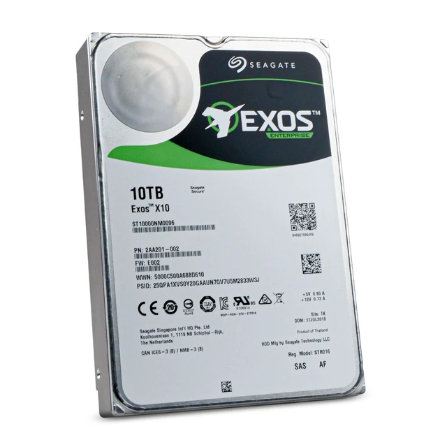 Alt view image 5 of 7 - (NOT FOR HOME PC!) Seagate Exos X10 ST10000NM0096 10TB 7.2K RPM SAS 12Gb/s 512e 3.5" Enterprise HDD