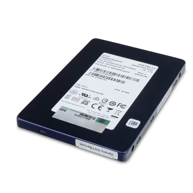 Alt view image 6 of 7 - HP/Micron 3.84TB MTFDDAK3T8TCB 2.5 DWPD SATA 6 Gb/s 3D TLC 2.5" Enterprise SSD
