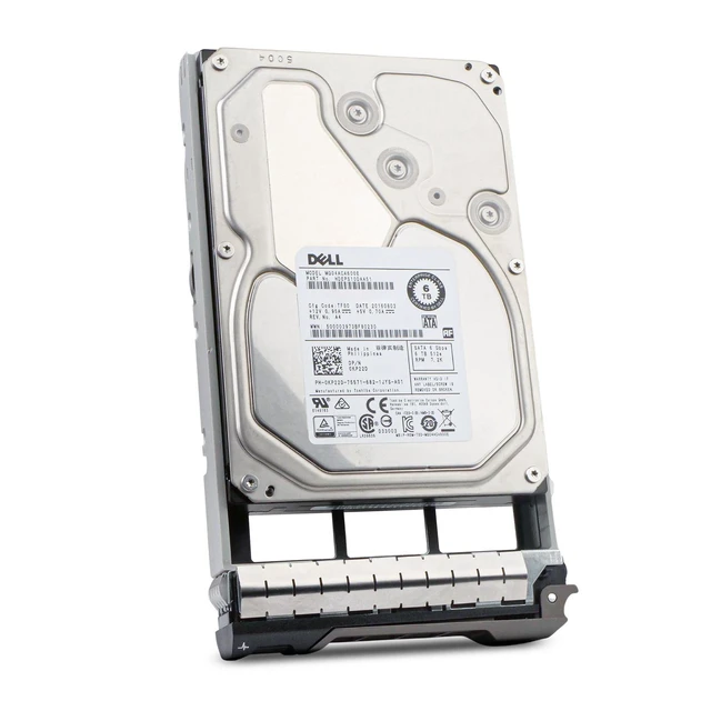 Alt view image 4 of 7 - Dell 6TB 7.2K RPM SATA 6Gb/s 512e 3.5" Enterprise PowerEdge HDD 0KP22D G13