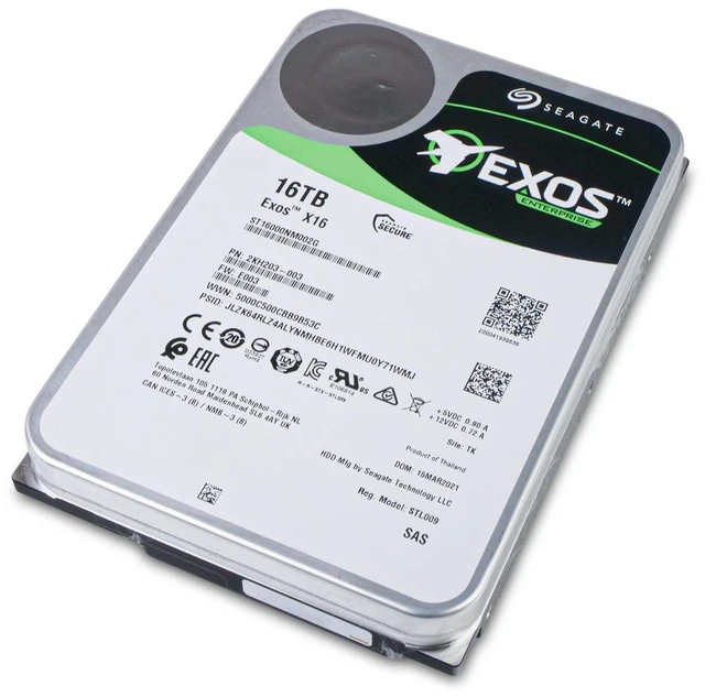 Alt view image 4 of 7 - (NOT FOR HOME PC!) Seagate Exos X16 ST16000NM002G 16TB 7.2K RPM SAS 12Gb/s 512e 3.5" Enterprise HDD
