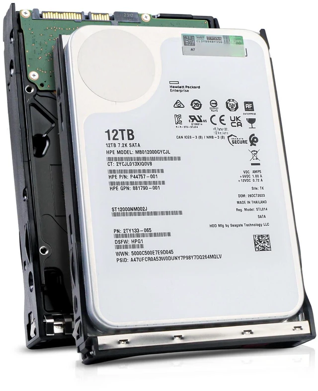 Main image of HP Generation 11 12TB MB012000GYCJL P44757-001 7.2K RPM SATA 6Gb/s 512e 3.5" HDD