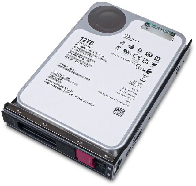 Alt view image 6 of 7 - HP Generation 11 12TB MB012000GYCJL P44757-001 7.2K RPM SATA 6Gb/s 512e 3.5" HDD