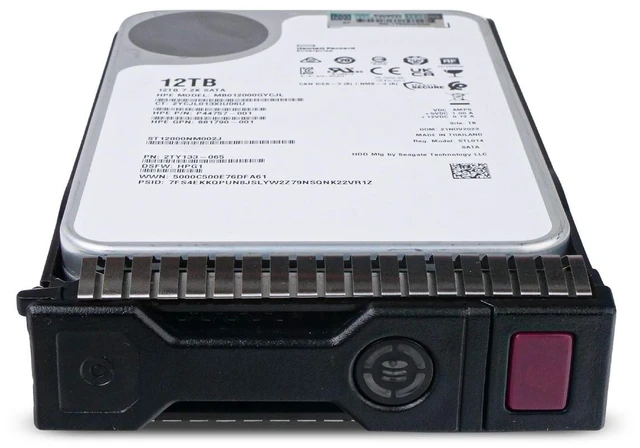 Alt view image 7 of 7 - HP Generation 8 12TB MB012000GYCJL P44757-001 7.2K RPM SATA 6Gb/s 512e 3.5" HDD