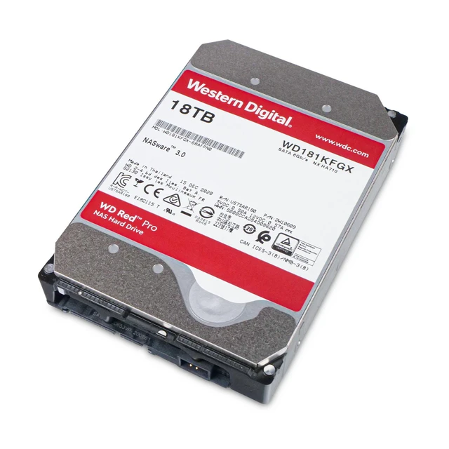 Alt view image 6 of 7 - WD Red Pro 18TB WD181KFGX 7.2K RPM SATA 6Gb/s 512e 3.5" NAS HDD