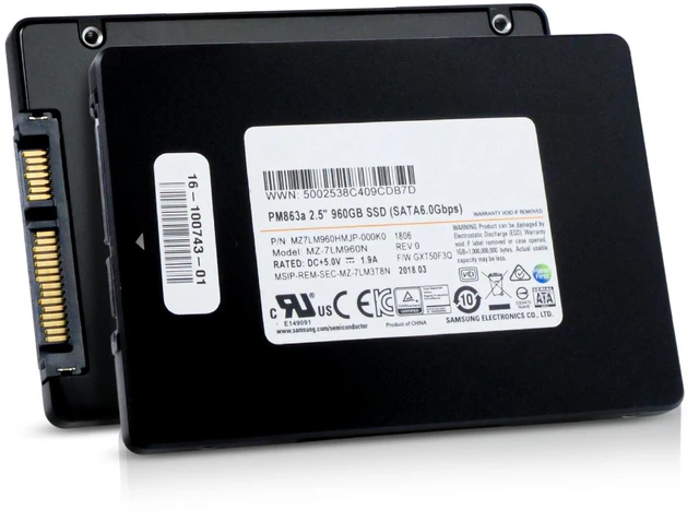 Main image of Samsung PM863a 960GB MZ7LM960HMJP 1.3 DWPD SATA 6Gb/s 3D TLC 2.5" Mixed Use SSD