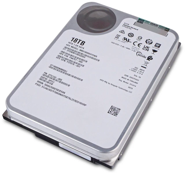 Alt view image 6 of 7 - HP/Seagate Exos X18 ST18000NM002J 18TB 7.2K RPM SATA 6Gb/s 512e 256MB 3.5" HDD
