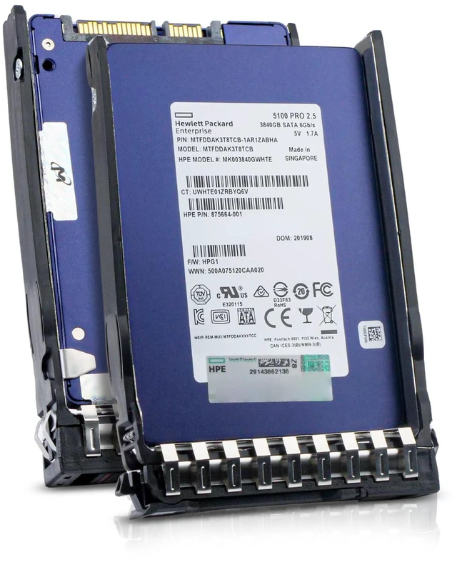 Main image of HP Generation 11 3.84TB MK003840GWHTE 2.5 DWPD SATA 2.5" Enterprise SSD