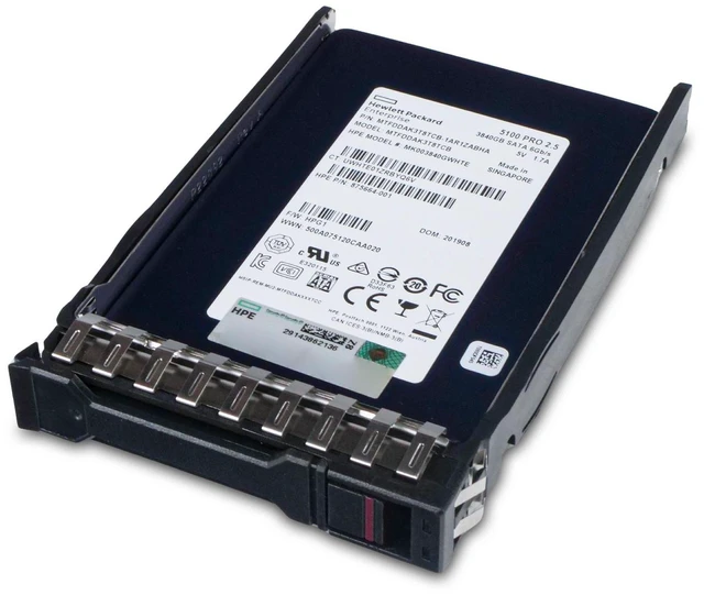Alt view image 7 of 7 - HP Generation 11 3.84TB MK003840GWHTE 2.5 DWPD SATA 2.5" Enterprise SSD