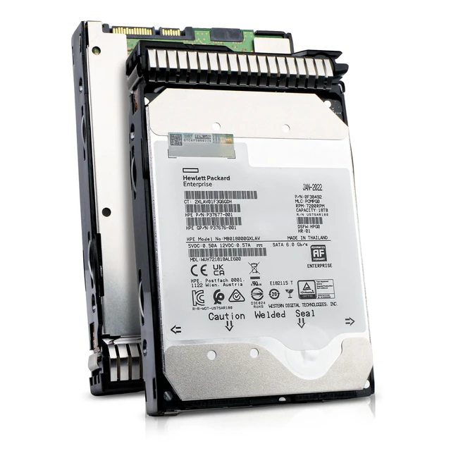 Main image of HP Generation 8 18TB MB018000GXLAV P37677001 7.2K RPM SATA 6Gb/s 512e 3.5" HDD