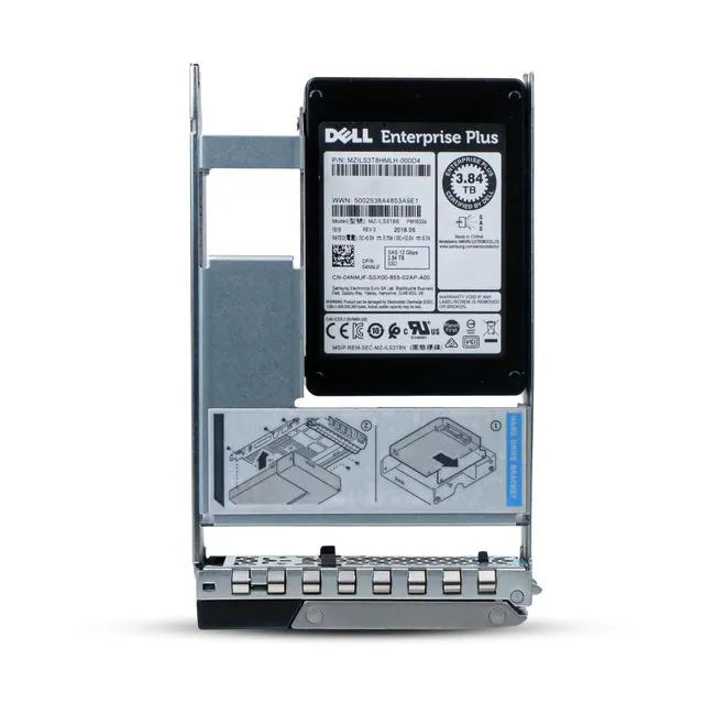 Alt view image 3 of 7 - (NOT FOR HOME PC!) Dell 3.84TB SAS 12Gb/s 3D TLC 1 DWPD 3.5" Enterprise SSD 04NMJF Hybrid G16