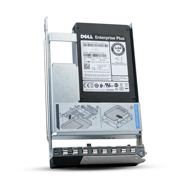 Alt view image 5 of 7 - (NOT FOR HOME PC!) Dell 3.84TB SAS 12Gb/s 3D TLC 1 DWPD 3.5" Enterprise SSD 04NMJF Hybrid G16