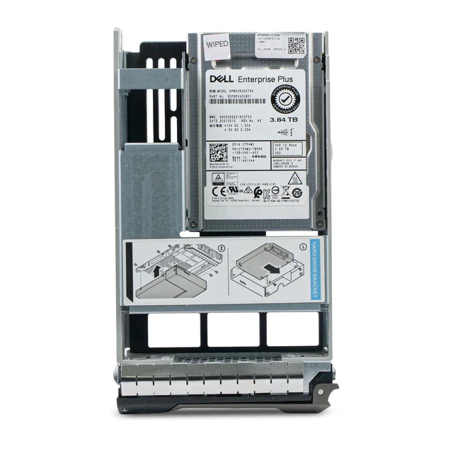 Alt view image 3 of 7 - (NOT FOR HOME PC!) Dell G13 0TP4W3 3.84TB 1 DWPD SAS 12Gb/s 3D TLC Hybrid 3.5" Read Intensive SSD