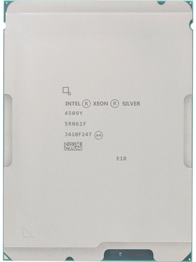 Alt view image 3 of 3 - SRN61 8-Core 2.6GHz (4.1GHz) 4400MHz 22.5M 125W - Intel Xeon Silver 4509Y -R