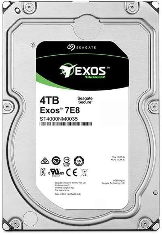 Alt view image 3 of 3 - Seagate ST4000NM0035 Exos Enterprise 4TB Internal 7200RPM 3.5in. Hard Disk Drive