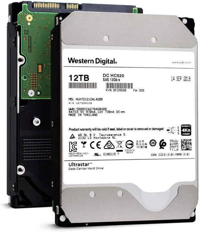 Main image of (NOT FOR HOME PC!) HGST WD Ultrastar DC HC520 12TB SAS HDD 3.5 7200RPM 12Gb/s HUH721212AL4200