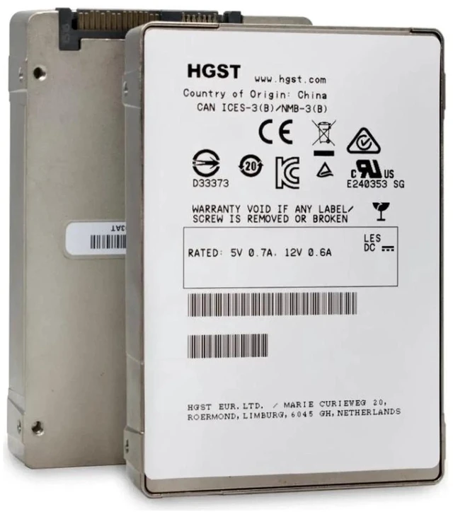 Main image of (NOT FOR HOME PC!) HGST 1.6TB SSD SAS 2.5" 12Gbps Server Hard Drive HUSMM1616ASS200