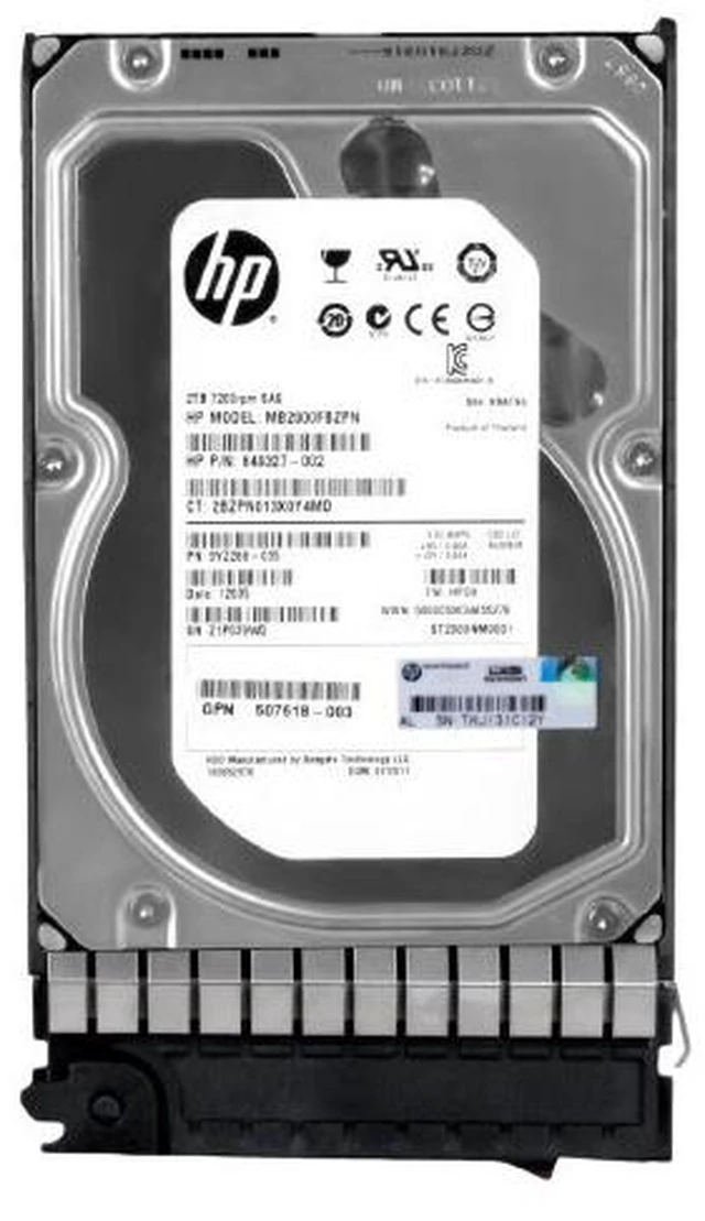 Main image of (NOT FOR HOME PC!) HP 508010-001 507616-B21 2TB 7200 RPM 3.5" 6GB SAS Hard Drive