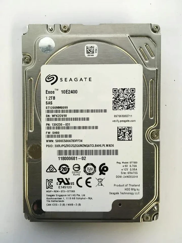 Main image of (NOT FOR HOME PC!) 0-HRS ST1200MM0099 1.2TB 10KRPM 12Gbps 2.5"SAS HDD