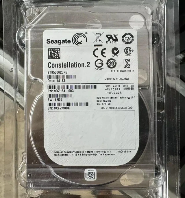 Main image of Seagate ST9500620NS 500GB 2.5 SATA 6Gb/s 7.2K 64MB Server Hard Drive