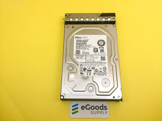 Main image of 1WMVC DELL 8TB 7.2K SATA 6Gb/s 3.5" 512e HDD 01WMVC HUS728T8TALE6L0