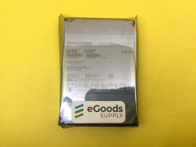 Main image of WUH722020BLE600 WD Ultrastar DC HC560 20TB 7200RPM SATA 6Gb/s 3.5" HDD