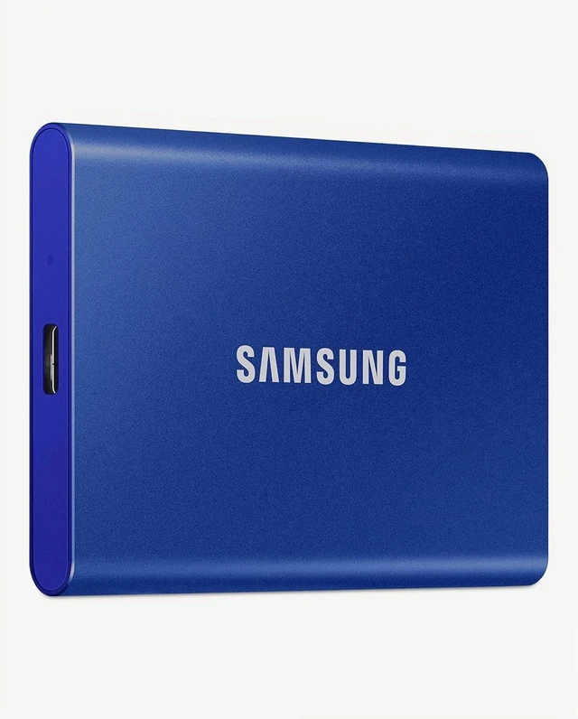 Main image of SAMSUNG T7 1TB External Portable SSD, Up to 1,050MB/s, USB 3.2 Gen 2 (Blue)