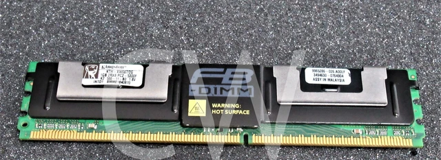 Alt view image 2 of 3 - KTH-XW667/2G Kingston 2GB Kit (2 X 1GB) PC2-5300 DDR2-667MHz CL5 DIMM DR Memory