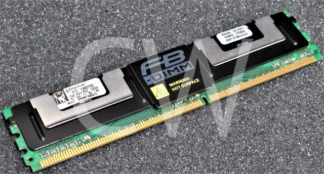 Alt view image 3 of 3 - KTH-XW667/2G Kingston 2GB Kit (2 X 1GB) PC2-5300 DDR2-667MHz CL5 DIMM DR Memory
