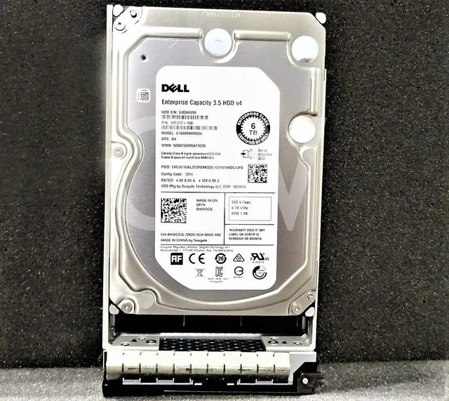 Alt view image 2 of 2 - (NOT FOR HOME PC!) 1HT27Z-150 Dell 6TB 7.2K SAS 6G LFF Hard Drive