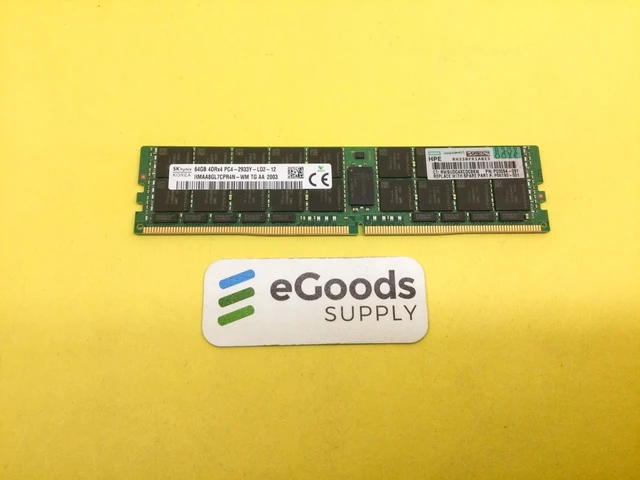 Main image of P03054-091 HPE 64GB (1X64GB) 4DRX4 DDR4-2933Y SERVER MEMORY P00926-B21