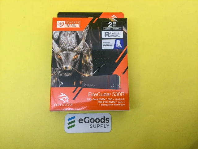 Main image of Seagate FireCuda 530R 2TB NVMe PCIe 4.0 M.2 2280 SSD with Heatsink ZP2000GM3A073