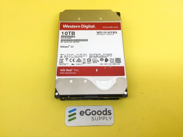Main image of WD101KFBX WD Red Pro 10TB NAS 7200 RPM SATA 6Gb/s 256 MB Cache 3.5" Hard Drive