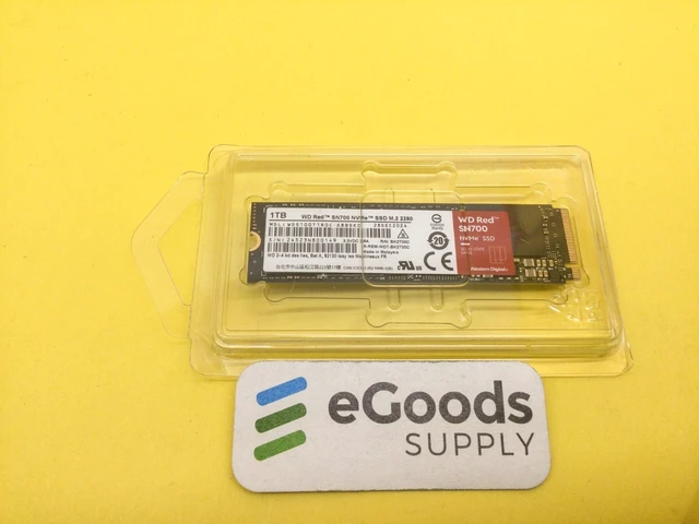 Main image of WDS100T1R0C WD Red Sn700 NVMe M.2 2280 PCIe Gen3 8Gb/s Internal SSD