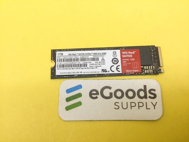 Alt view image 2 of 4 - WDS100T1R0C WD Red Sn700 NVMe M.2 2280 PCIe Gen3 8Gb/s Internal SSD