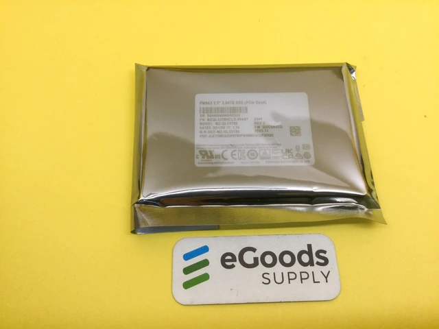 Alt view image 3 of 3 - Samsung PM9A3 3.84TB PCIe Gen4 x4 NVMe U.2 2.5" Internal SSD MZ-QL23T80