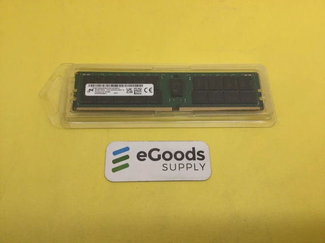 Alt view image 3 of 3 - MICRON 64GB(1X64GB) 2Rx4 PC4-3200AA DDR4 SERVER MEMORY MTA36ASF8G72PZ-3G2B2