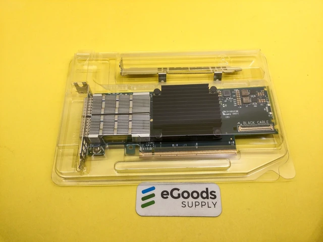 Alt view image 3 of 3 - Mellanox Connectx-6 200Gbe 2-port Qsfp56 Pcie Vpi Adapter Card MCX653106A-HDAT