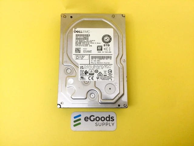 Main image of (NOT FOR HOME PC!) DELL EMC 8TB 7.2K 12Gbps NL SAS 3.5'' HDD 512e HUS728T8TAL5200 118000785