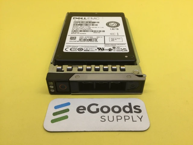 Alt view image 2 of 3 - (NOT FOR HOME PC!) TMTW9 Dell 1.92TB SAS 12Gbps Read Intensive 512e 2.5'' SSD MZ-ILT1T9C w/ Gen14