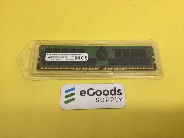 Alt view image 3 of 3 - MICRON 32GB (1X32GB) 2RX4 PC4-2666V DDR4 SERVER MEMORY MTA36ASF4G72PZ-2G6E1