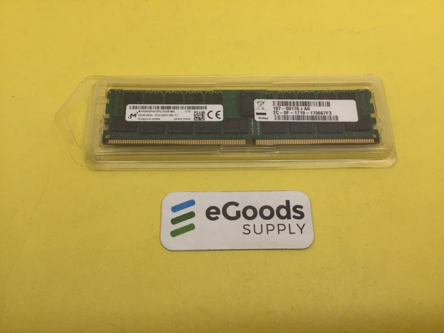 Alt view image 3 of 3 - MTA36ASF4G72PZ-2G3B1 Micron 32GB (1x32GB) 2RX4 PC4-2400T DDR4 Server Memory