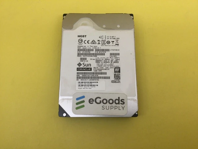 Alt view image 2 of 3 - (NOT FOR HOME PC!) 7332759 Sun Oracle WD HGST 10TB 7.2K 12Gbps SAS 3.5'' 512e HDD 7332753 No Tray