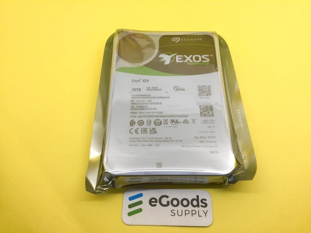 Alt view image 2 of 2 - Seagate Exos X24 20TB 7200 RPM SATA 6Gb/s 3.5" Internal HDD ST20000NM002H