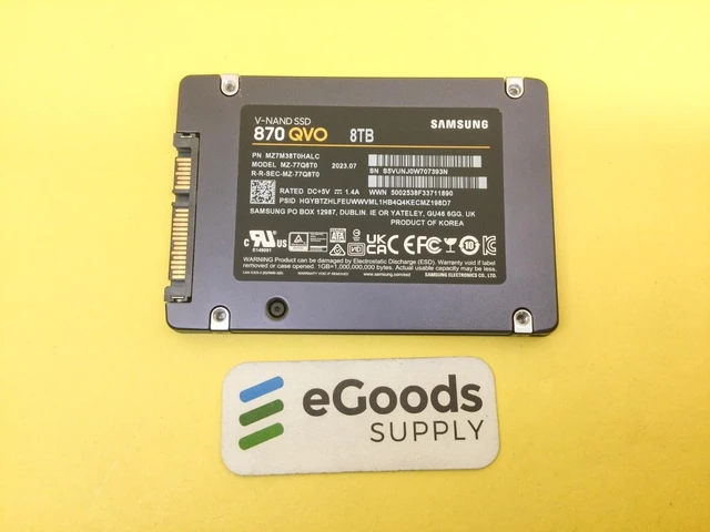 Main image of Samsung 870 QVO Series 8TB SATA III 2.5" Internal SSD MZ-77Q8T0