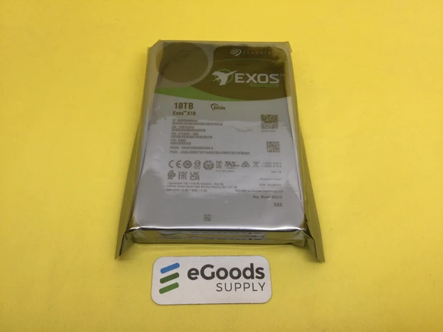 Alt view image 2 of 2 - (NOT FOR HOME PC!) Seagate Exos X18 18TB 7200 RPM SAS 12Gb/s 3.5" Enterprise HDD ST18000NM004J