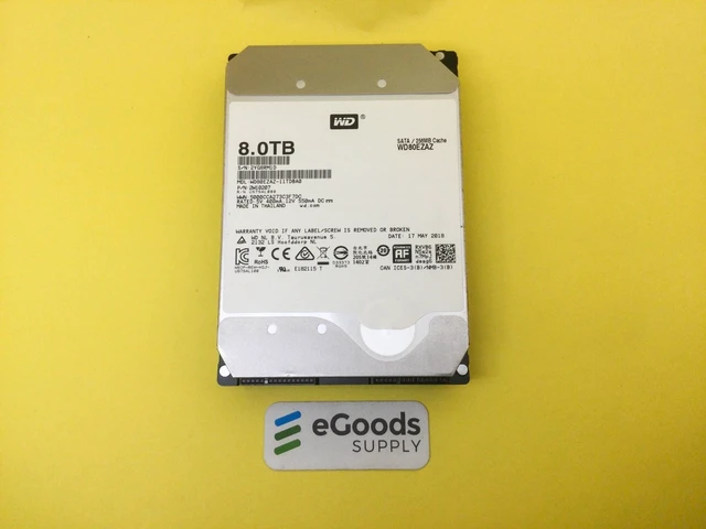 Main image of WD 8TB 5400RPM SATA 6Gb/s 256MB 3.5'' HDD WD80EZAZ
