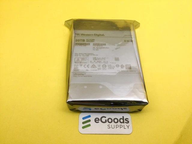Alt view image 2 of 2 - WUH722020CLE6L4 WD Ultrastar DC HC555 20TB 7.2K SATA 6Gb/s 512e 3.5in HDD
