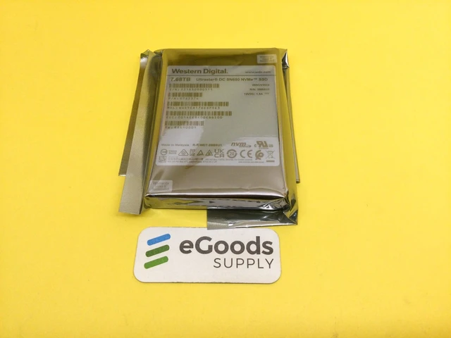 Alt view image 2 of 2 - WUS5EA176ESP5E3 WD Ultrastar DC SN650 7.68TB NVMe PCIe 4.0 U.3 2.5" SSD