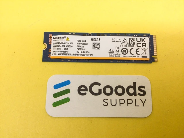 Alt view image 2 of 4 - OM8TAP42048K1-A00 Kingston 2TB M.2 2280 QLC PCIe Gen 4x4 NVMe SSD